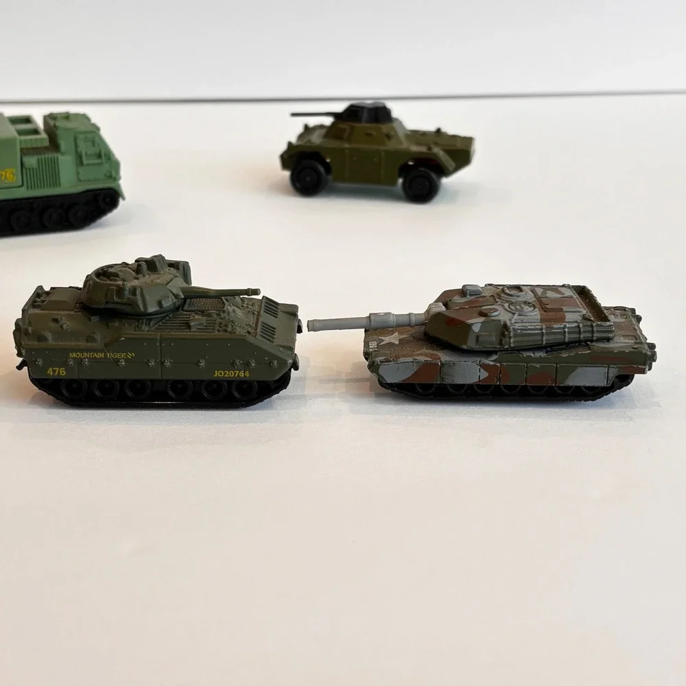 Vintage Matchbox Diecast Military Vehicle Lot Tanks Humvee Missile Launcher 6pc